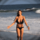 Bikini Girl Running On the Beach