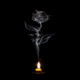 Candle Smoky Rose